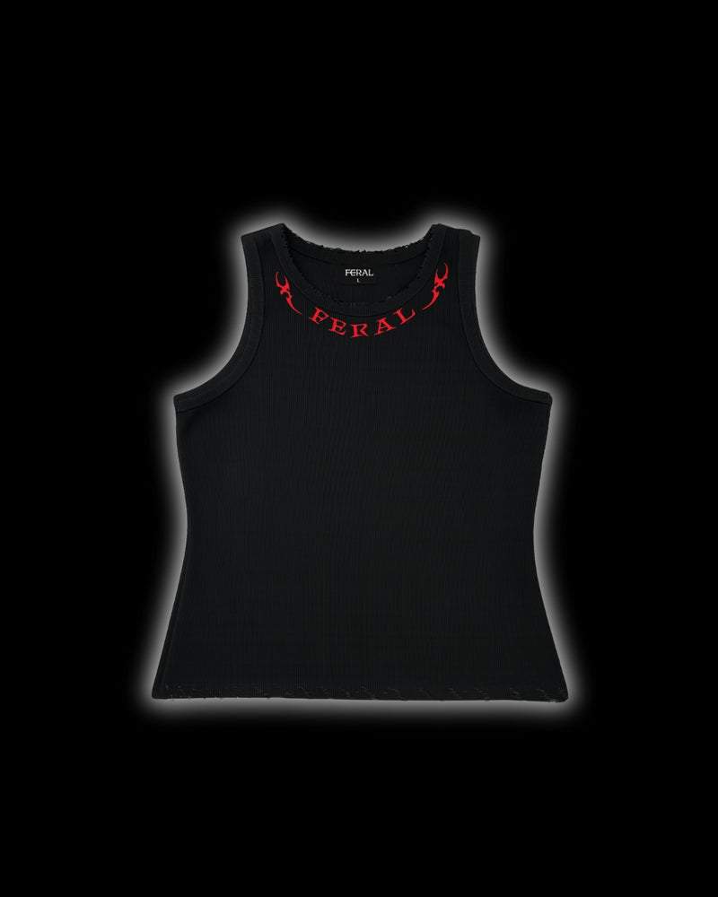 FERAL RED EMBROIDERED VEST