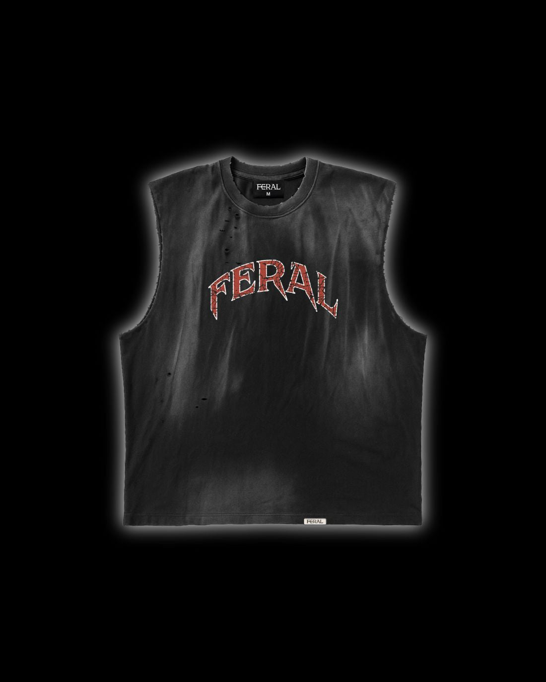 FERAL Distressed Washed Tank Top