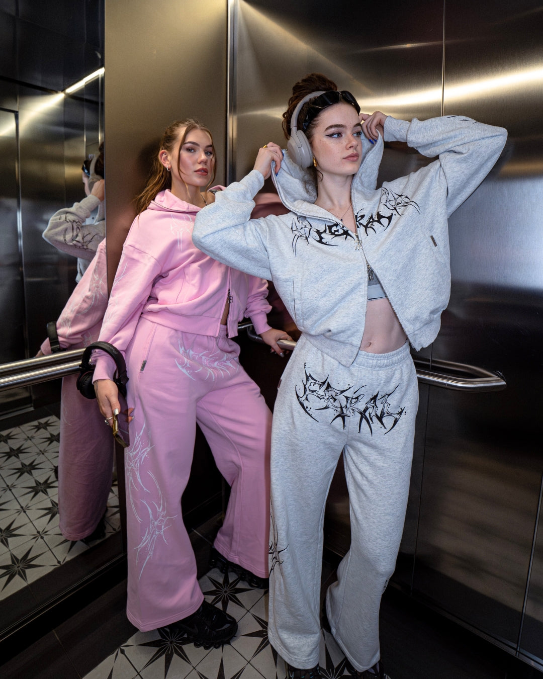 ROGUE WIDE-LEG SWEATPANTS GREY