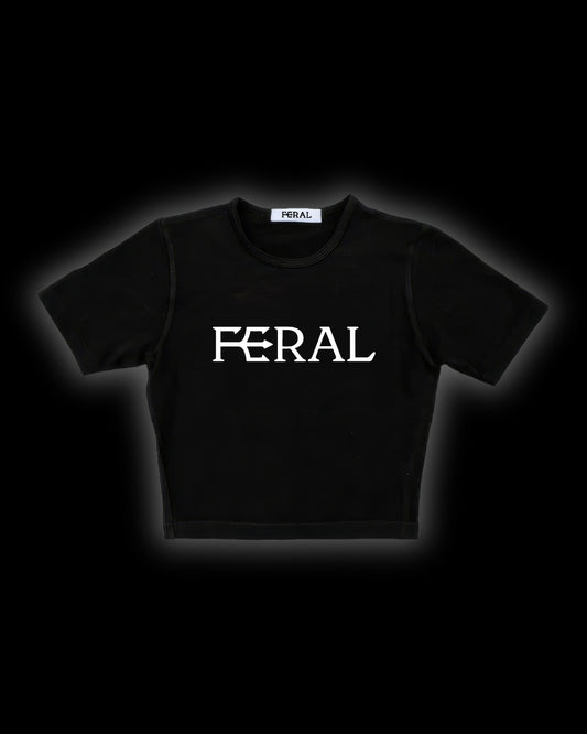 FERAL WHITE BABY TEE