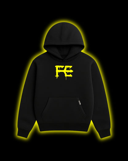 CULT GRAFFITI YELLOW DRIP HOODIE