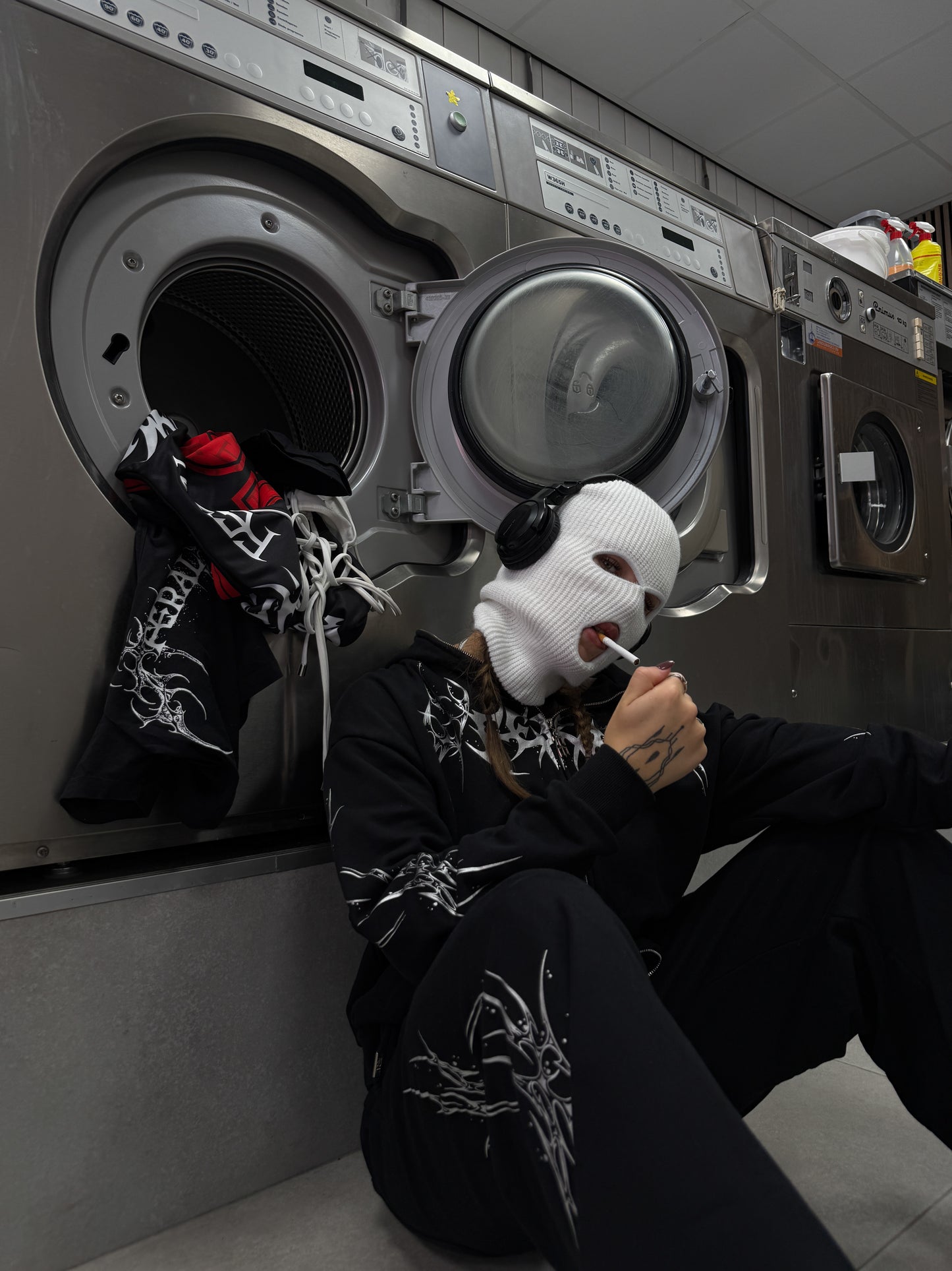 ROGUE WIDE-LEG SWEATPANTS METALLIC