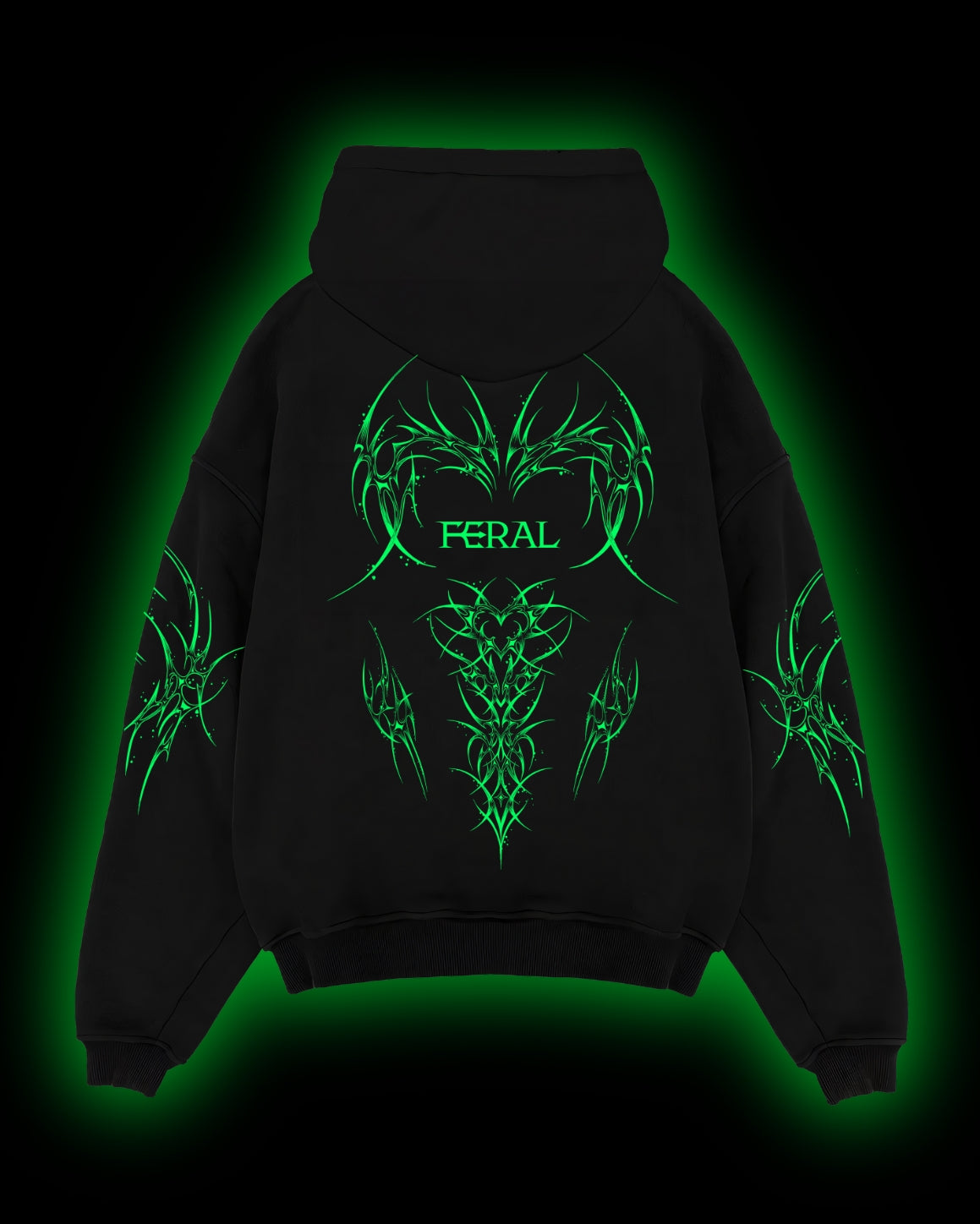 ROGUE ZIP HOODIE NEON GREEN