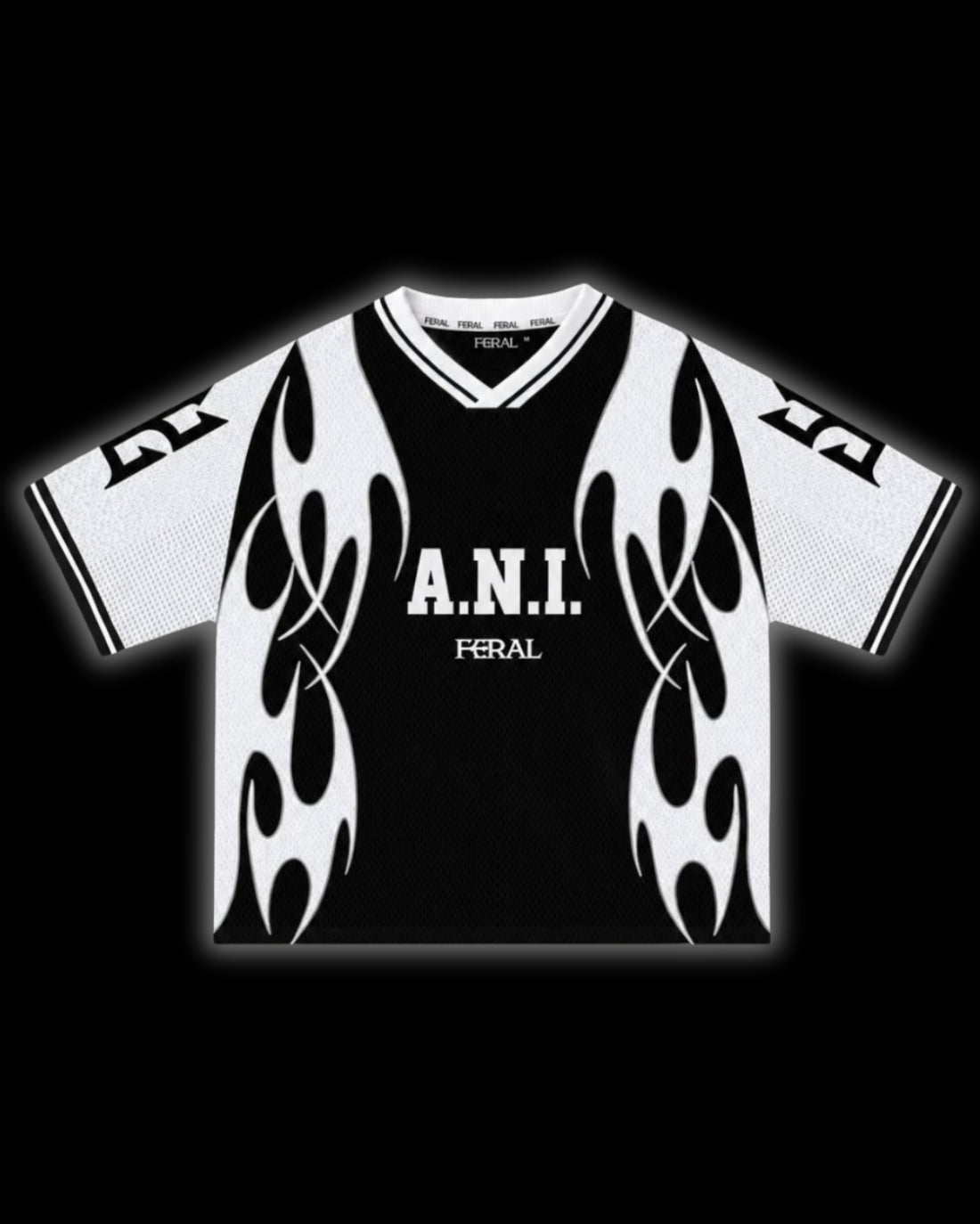 A.N.I. X FERAL JERSEY MONOCHROME - front