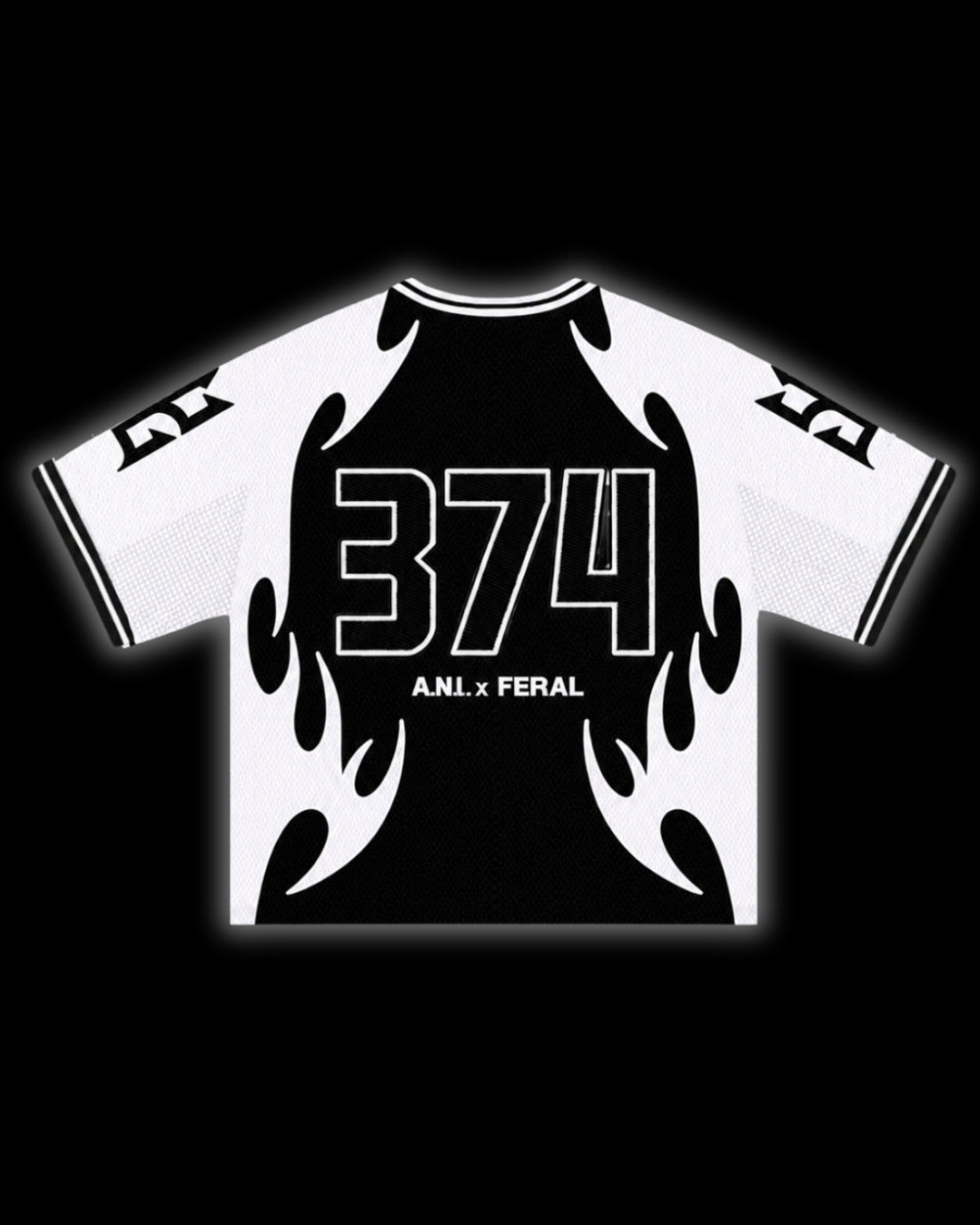 A.N.I. X FERAL JERSEY MONOCHROME - back