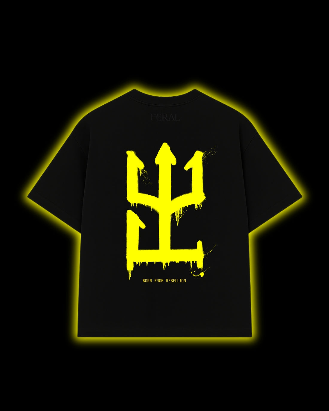CULT-TEE GRAFFITI YELLOW DRIP