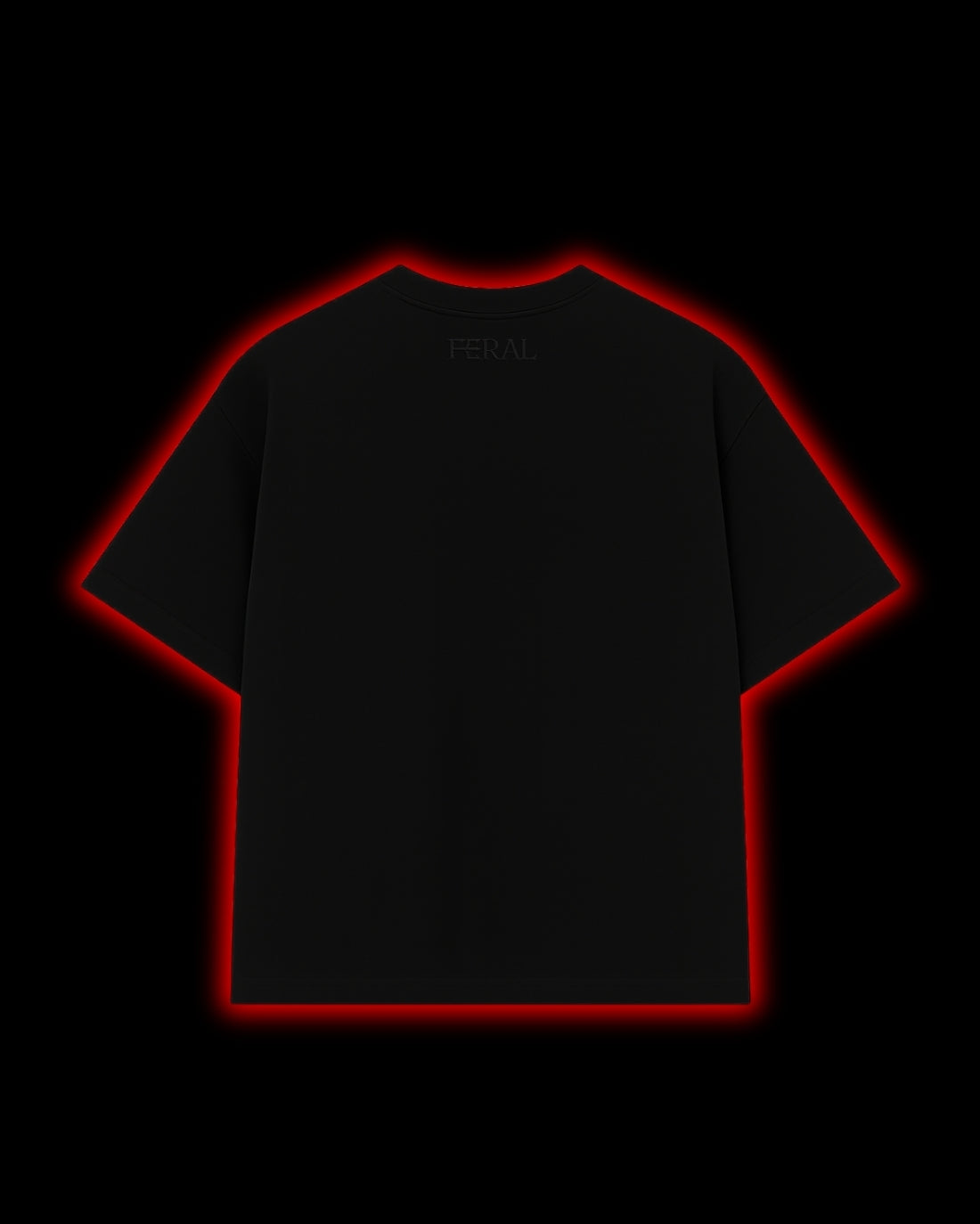 FERAL BLACK RED ESSENTIALS T-Shirt