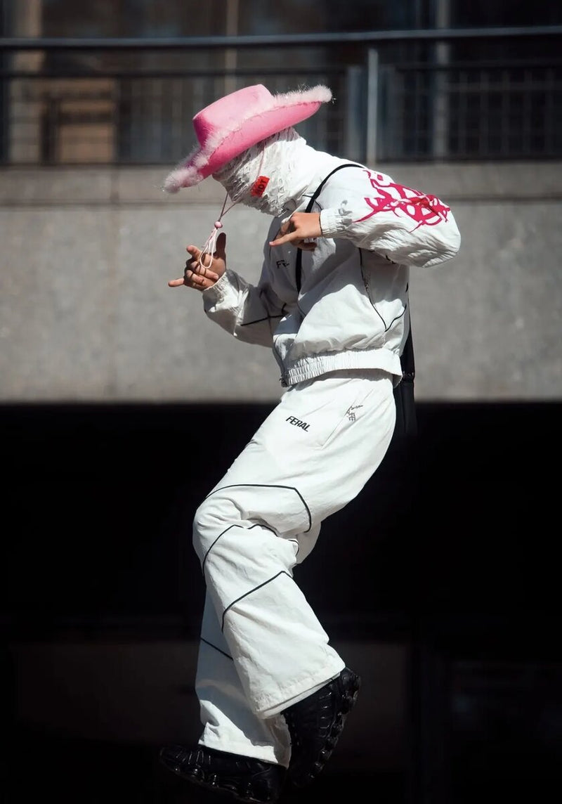TRIBAL RACER WINDBREAKER - PINK