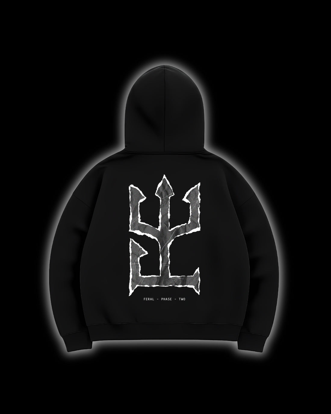 CULT-TEE RIPPED PAPER HOODIE