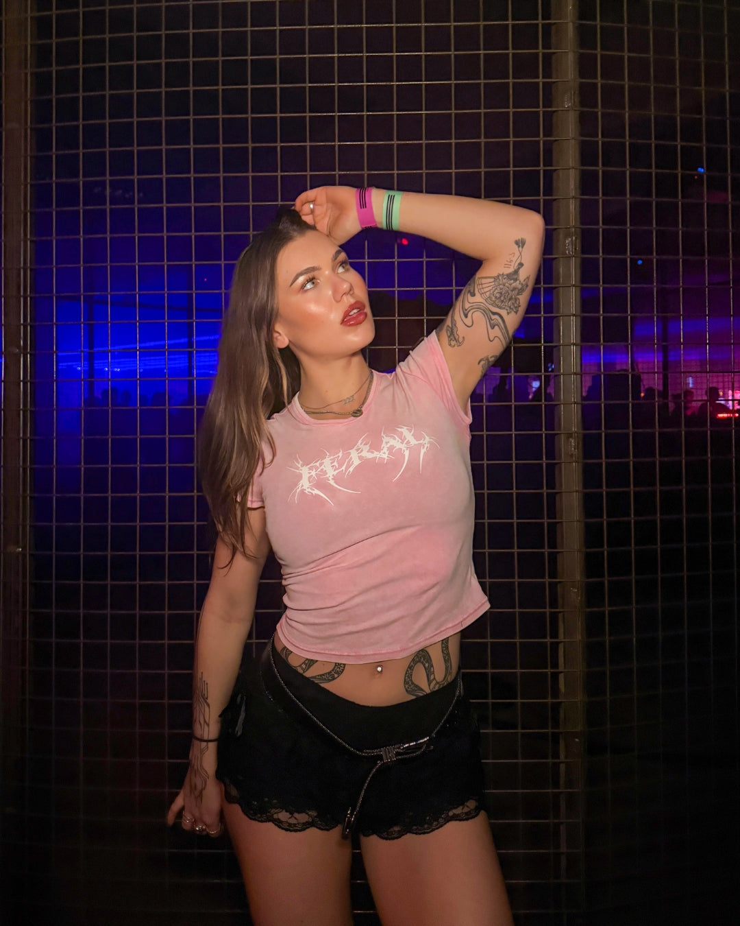 FERAL SIGIL PINK BABY TEE