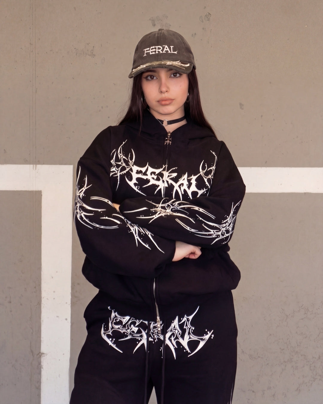 ROGUE ZIP HOODIE WHITE