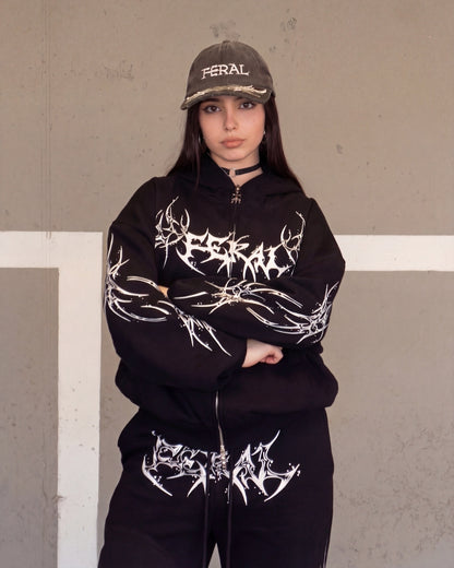 ROGUE ZIP HOODIE WHITE