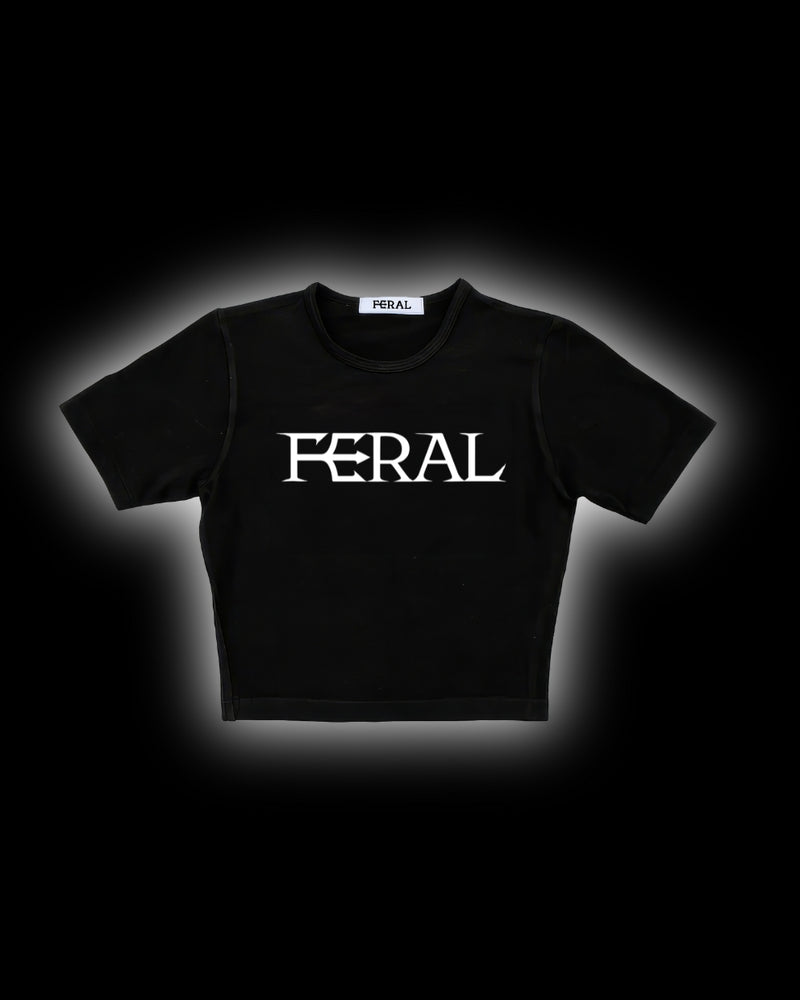 FERAL WHITE BABY TEE