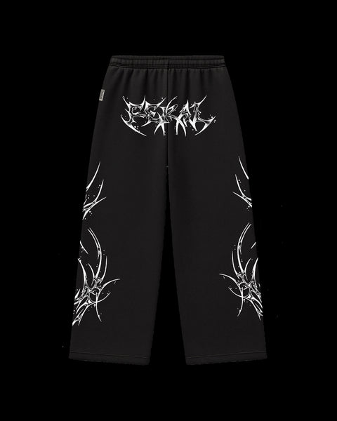 Feral ROGUE Sweatpants - White Sigilism Tribal Design – FERAL CLOTHING