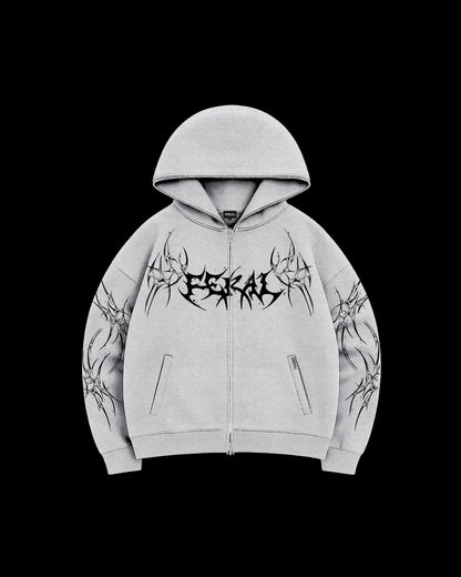 ROGUE ZIP HOODIE GREY