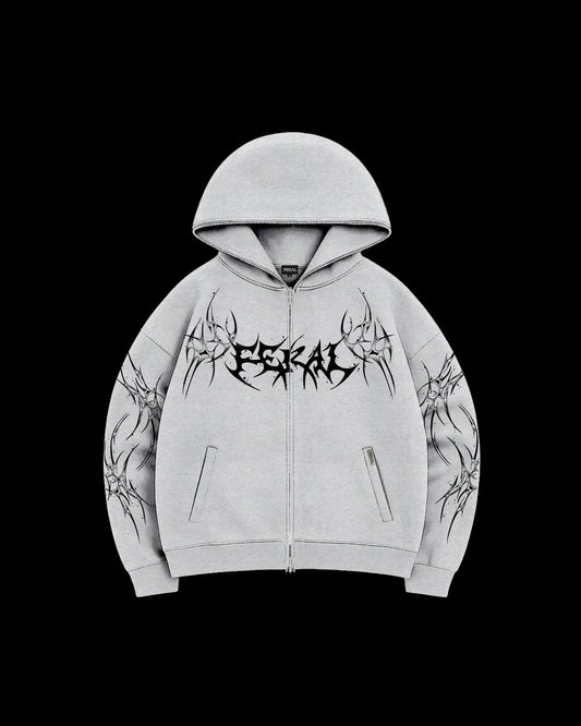 ROGUE ZIP HOODIE GREY