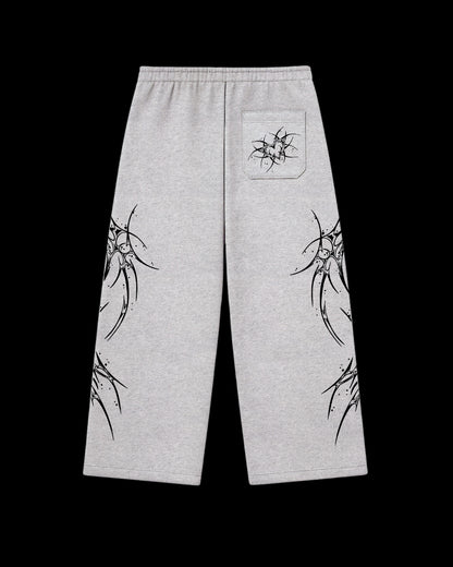 ROGUE WIDE-LEG SWEATPANTS GREY