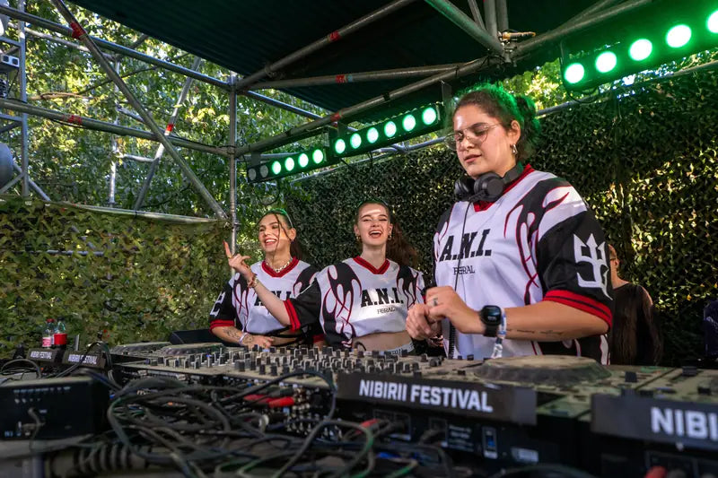 A.N.I. in the booth at Nibirii Festival