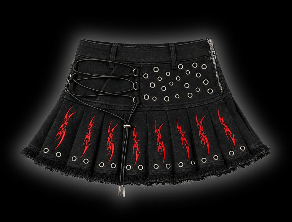 FERAL SIGILISM SKORT, front view.
