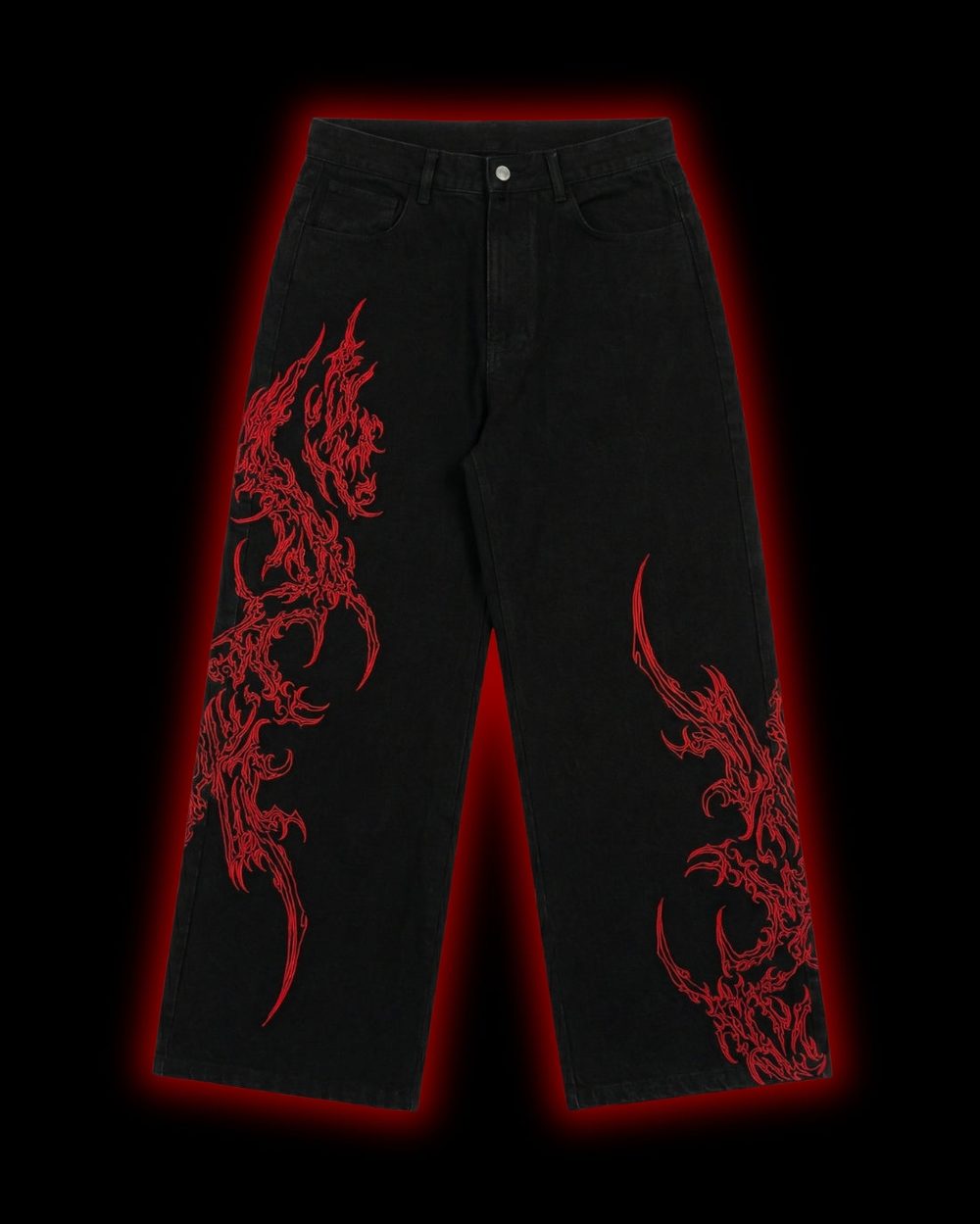 SIGILMARKED JEANS in the original red, front